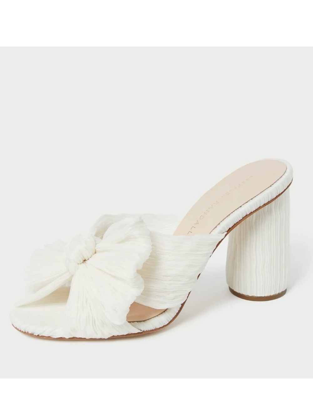 Loeffler Randall Penny Pearl Pleated Bow Heel